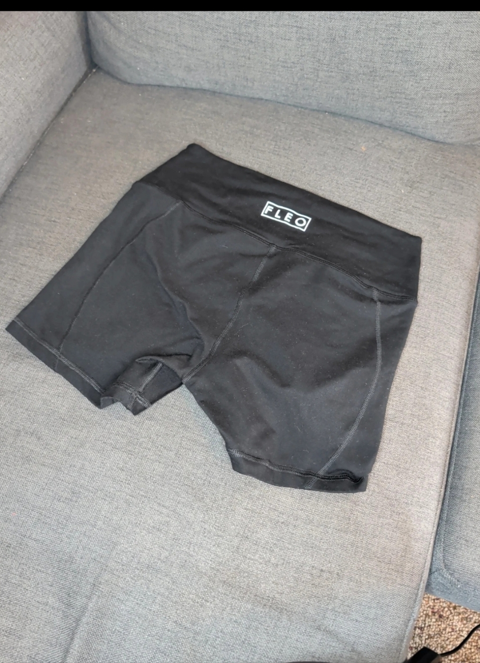 Fleo High Rise Squat Proof Athletic Shorts. Women's Medium